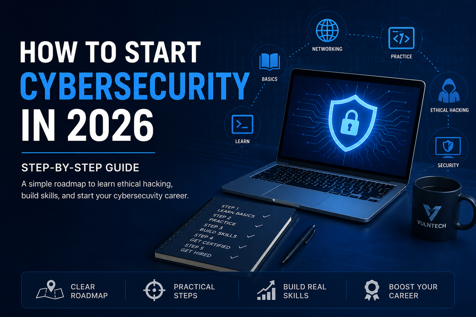 How to Start Cybersecurity in 2026 (Step-by-Step) cover image